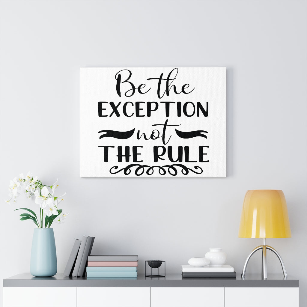 Scripture Walls Inspirational Wall Art Be The Exception Not The Rule Wall Art Motivation Wall Decor for Home Office Gym Inspiring Success Quote Print Ready to Hang Unframed-Express Your Love Gifts