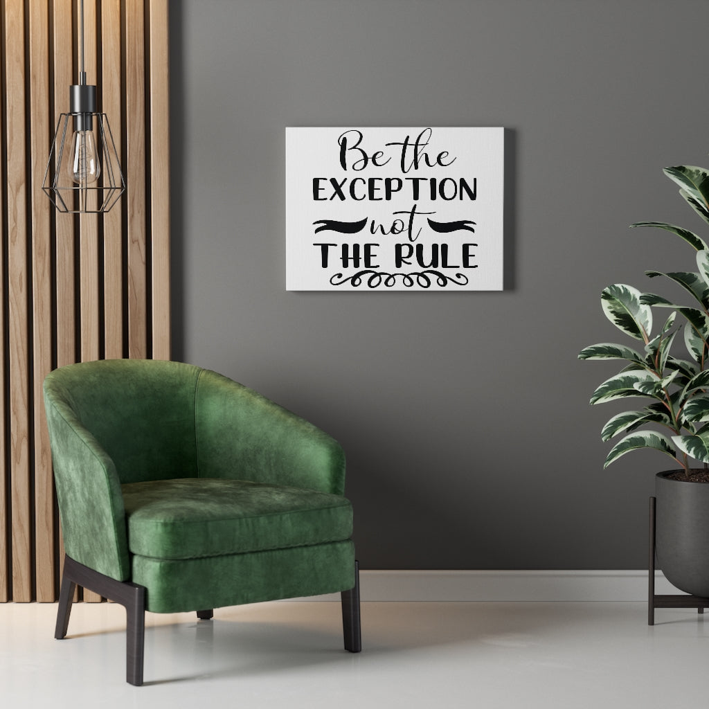 Scripture Walls Inspirational Wall Art Be The Exception Not The Rule Wall Art Motivation Wall Decor for Home Office Gym Inspiring Success Quote Print Ready to Hang Unframed-Express Your Love Gifts