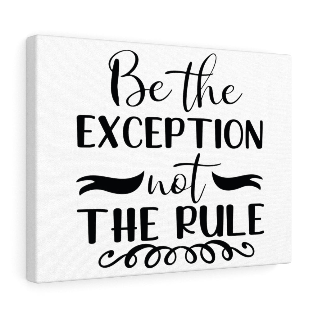 Scripture Walls Inspirational Wall Art Be The Exception Not The Rule Wall Art Motivation Wall Decor for Home Office Gym Inspiring Success Quote Print Ready to Hang Unframed-Express Your Love Gifts