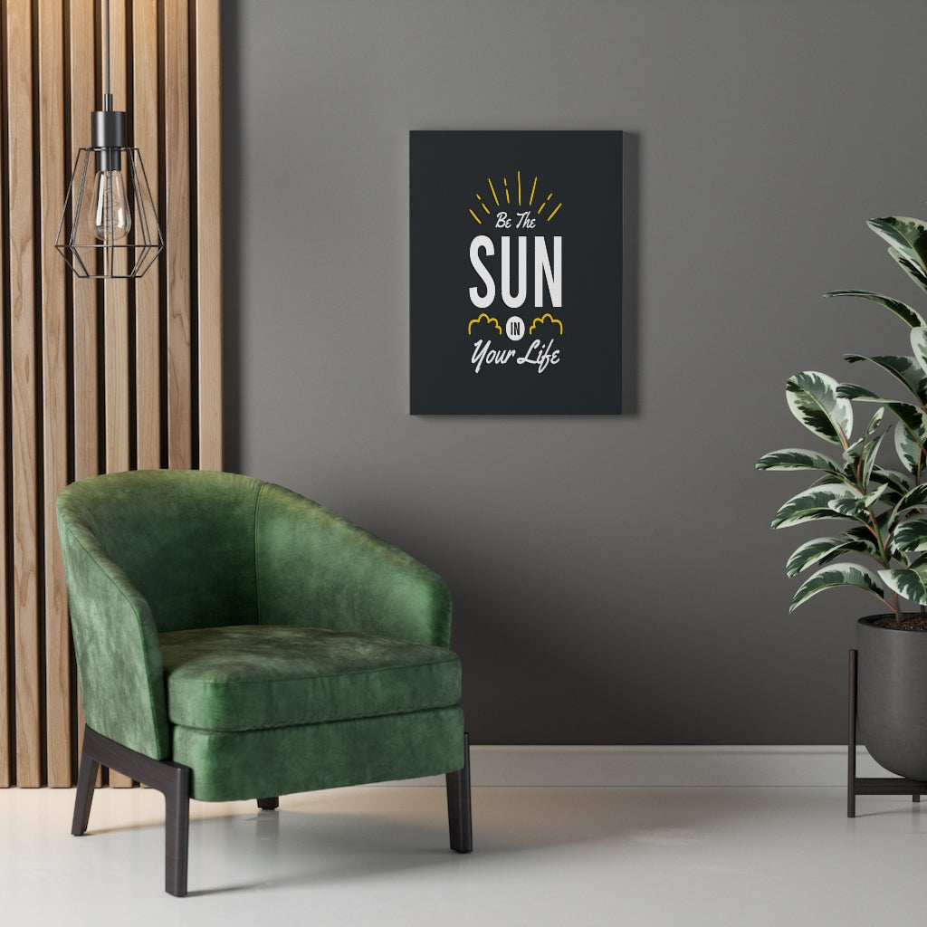 Scripture Walls Inspirational Wall Art Be The Sun In Your Life Wall Art Motivation Wall Decor for Home Office Gym Inspiring Success Quote Print Ready to Hang Unframed-Express Your Love Gifts