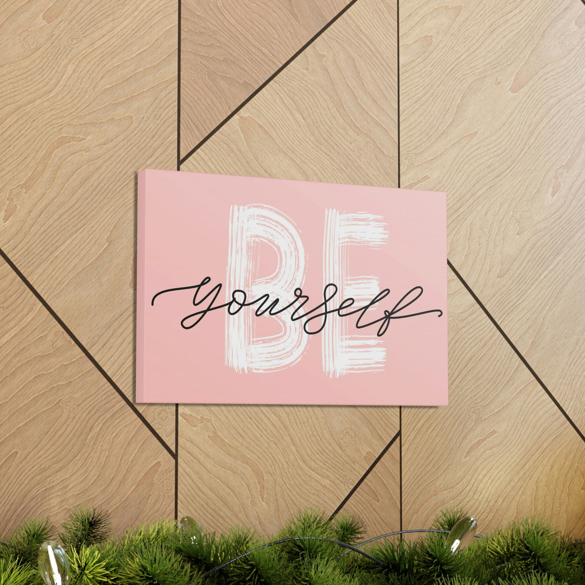 Scripture Walls Inspirational Wall Art Be Yourself Motivation Wall Decor for Home Office Gym Inspiring Success Quote Print Ready to Hang Unframed-Express Your Love Gifts