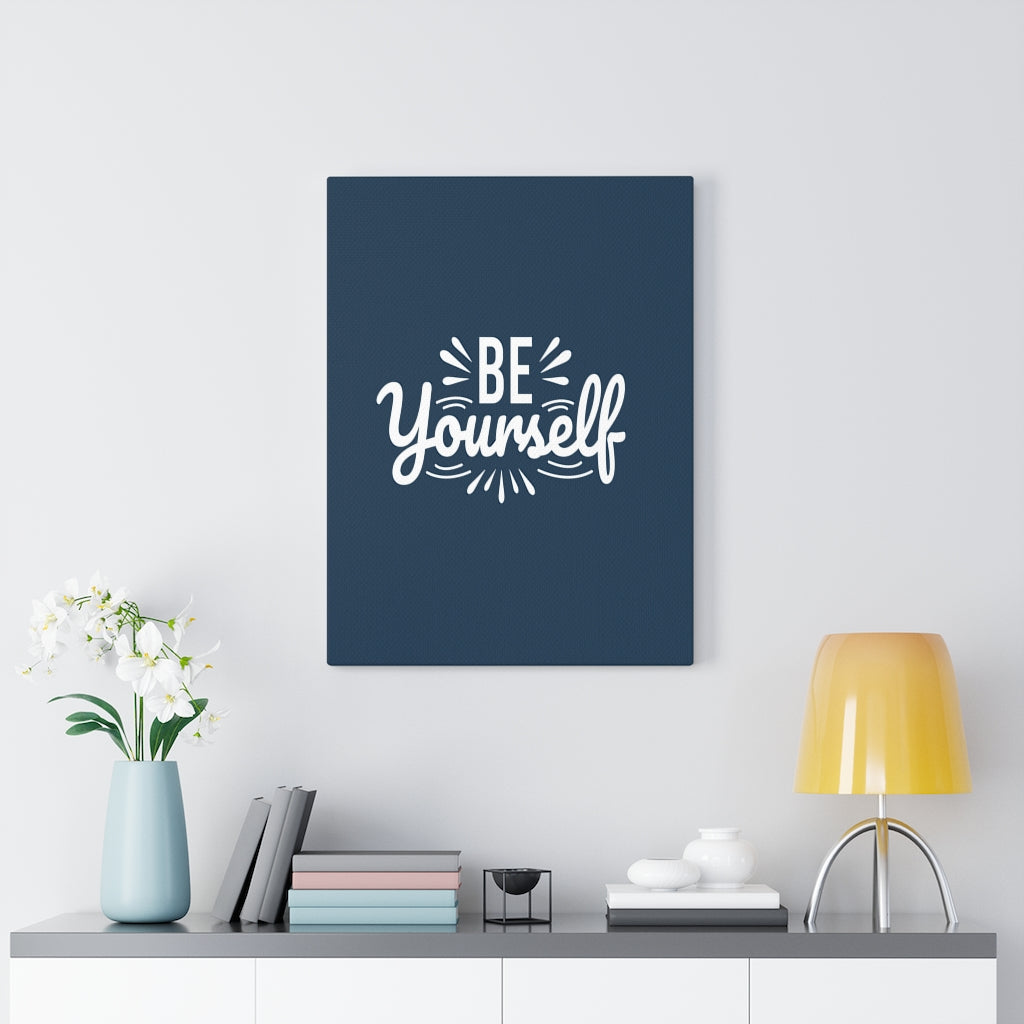 Scripture Walls Inspirational Wall Art Be Yourself Wall Art Motivation Wall Decor for Home Office Gym Inspiring Success Quote Print Ready to Hang Unframed-Express Your Love Gifts