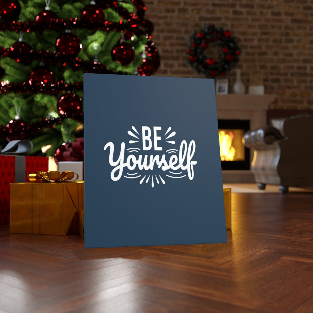 Scripture Walls Inspirational Wall Art Be Yourself Wall Art Motivation Wall Decor for Home Office Gym Inspiring Success Quote Print Ready to Hang Unframed-Express Your Love Gifts