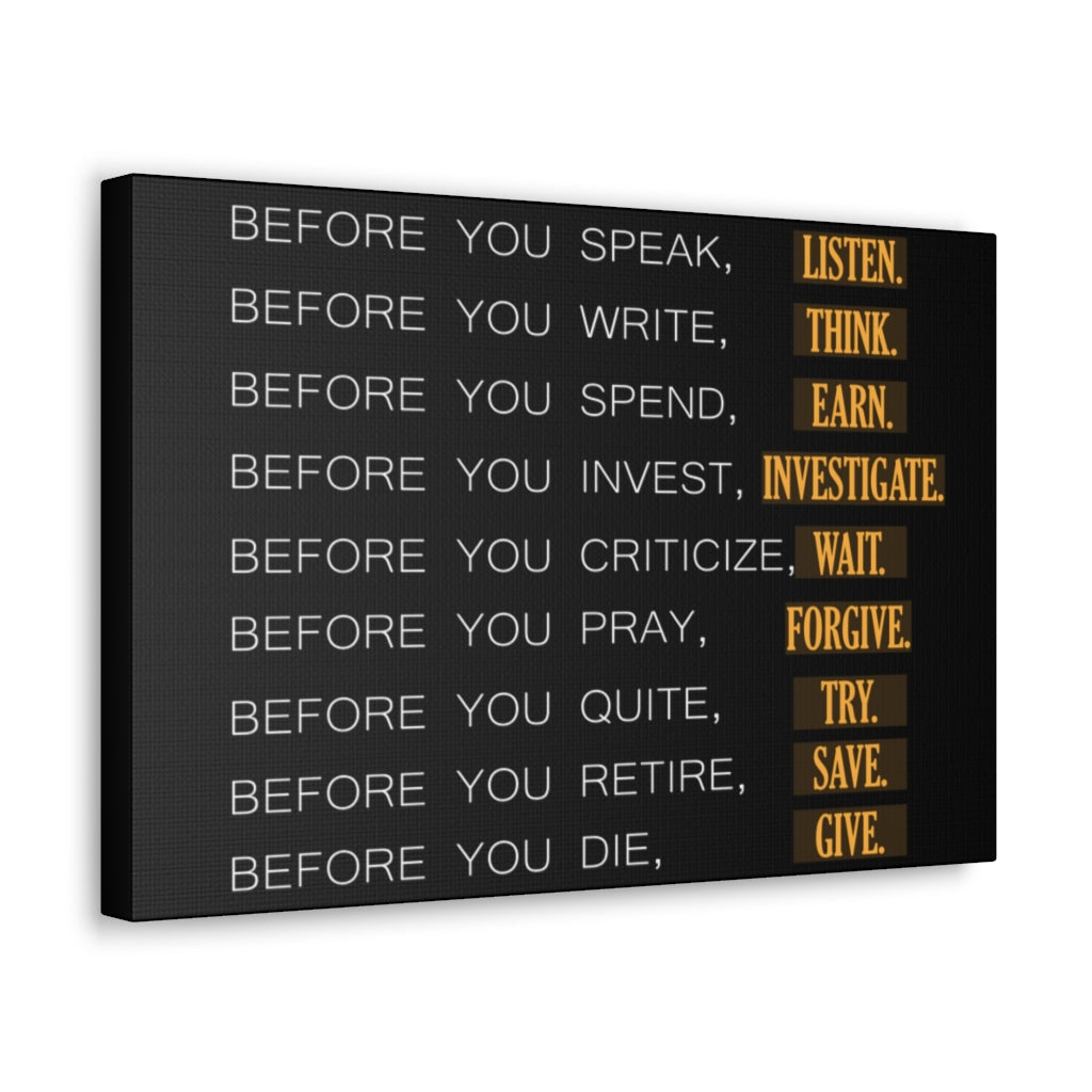 Scripture Walls Inspirational Wall Art Before You Motivation Wall Decor for Home Office Gym Inspiring Success Quote Print Ready to Hang Unframed-Express Your Love Gifts