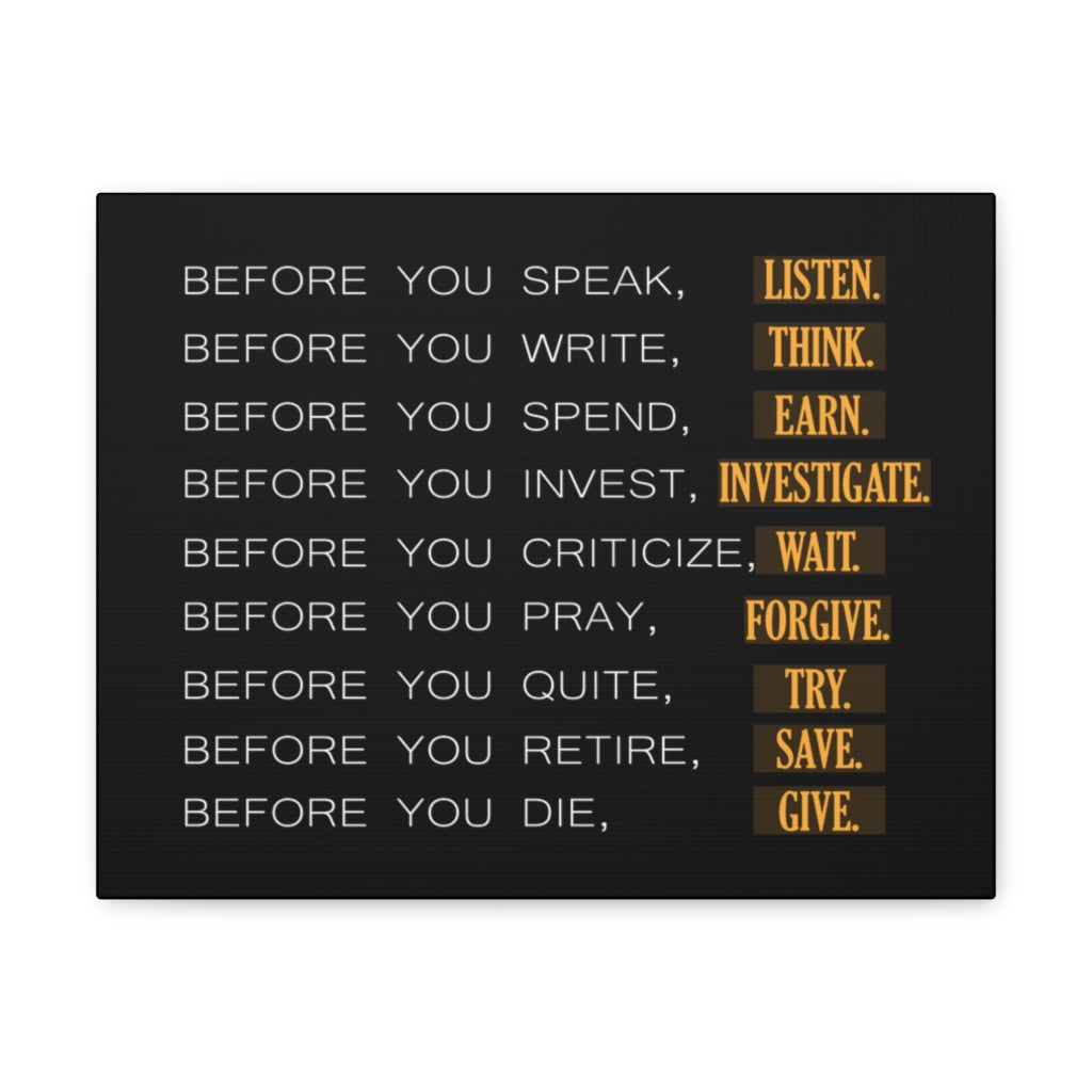 Scripture Walls Inspirational Wall Art Before You Motivation Wall Decor for Home Office Gym Inspiring Success Quote Print Ready to Hang Unframed-Express Your Love Gifts