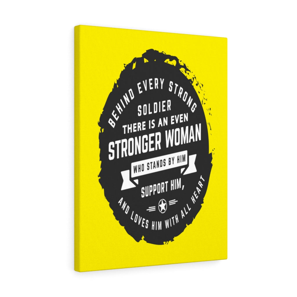 Scripture Walls Inspirational Wall Art Behind Every Strong Soldier Wall Art Motivation Wall Decor for Home Office Gym Inspiring Success Quote Print Ready to Hang Unframed-Express Your Love Gifts