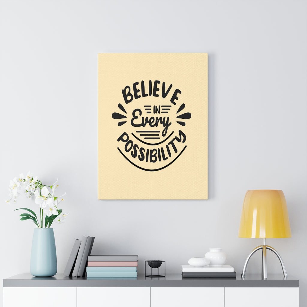 Scripture Walls Inspirational Wall Art Believe In Every Possibility Wall Art Motivation Wall Decor for Home Office Gym Inspiring Success Quote Print Ready to Hang Unframed-Express Your Love Gifts