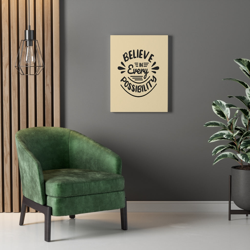 Scripture Walls Inspirational Wall Art Believe In Every Possibility Wall Art Motivation Wall Decor for Home Office Gym Inspiring Success Quote Print Ready to Hang Unframed-Express Your Love Gifts