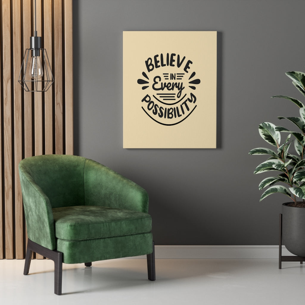 Scripture Walls Inspirational Wall Art Believe In Every Possibility Wall Art Motivation Wall Decor for Home Office Gym Inspiring Success Quote Print Ready to Hang Unframed-Express Your Love Gifts