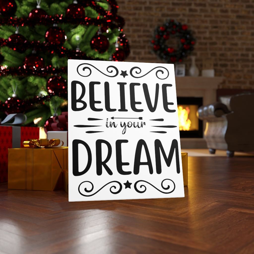 Scripture Walls Inspirational Wall Art Believe In Your Dream Wall Art Motivation Wall Decor for Home Office Gym Inspiring Success Quote Print Ready to Hang Unframed-Express Your Love Gifts