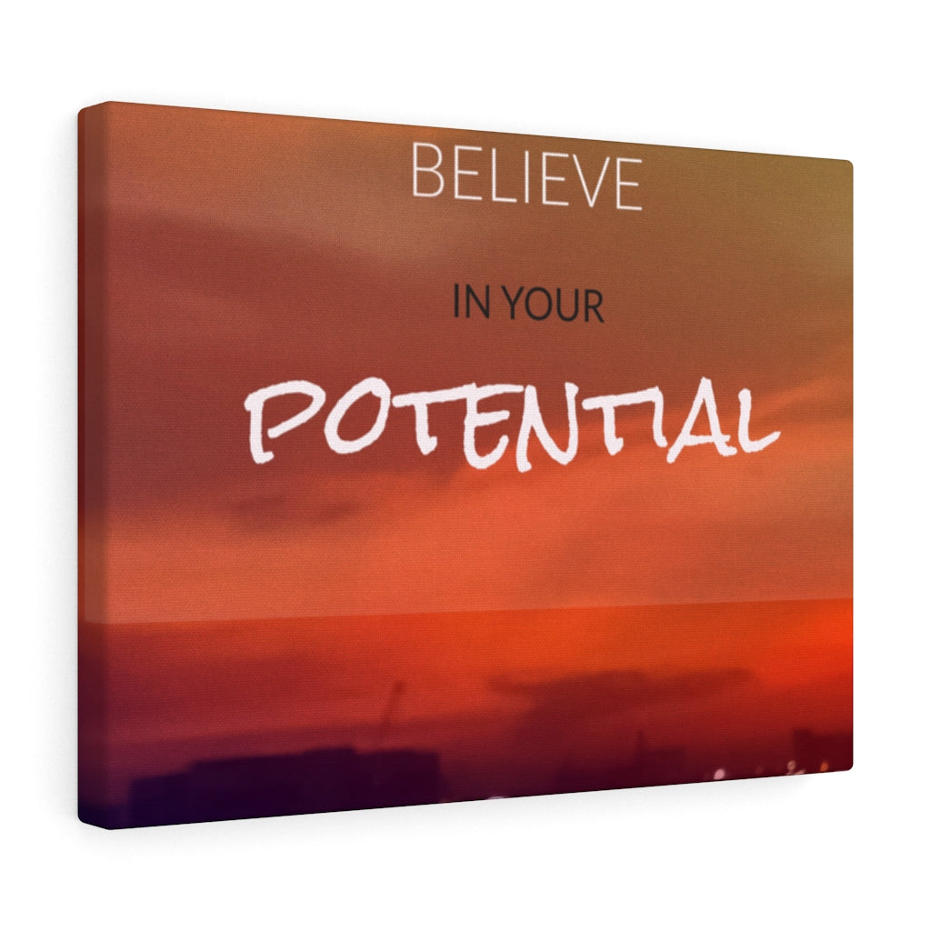 Scripture Walls Inspirational Wall Art Believe In Your Potential Motivational Print Ready to Hang Artwork Unframed-Express Your Love Gifts