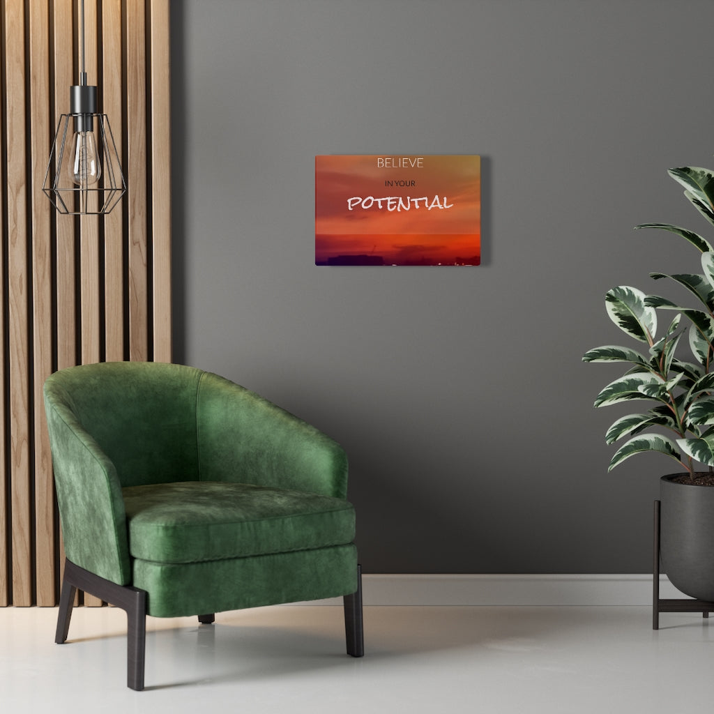 Scripture Walls Inspirational Wall Art Believe In Your Potential Motivational Print Ready to Hang Artwork Unframed-Express Your Love Gifts