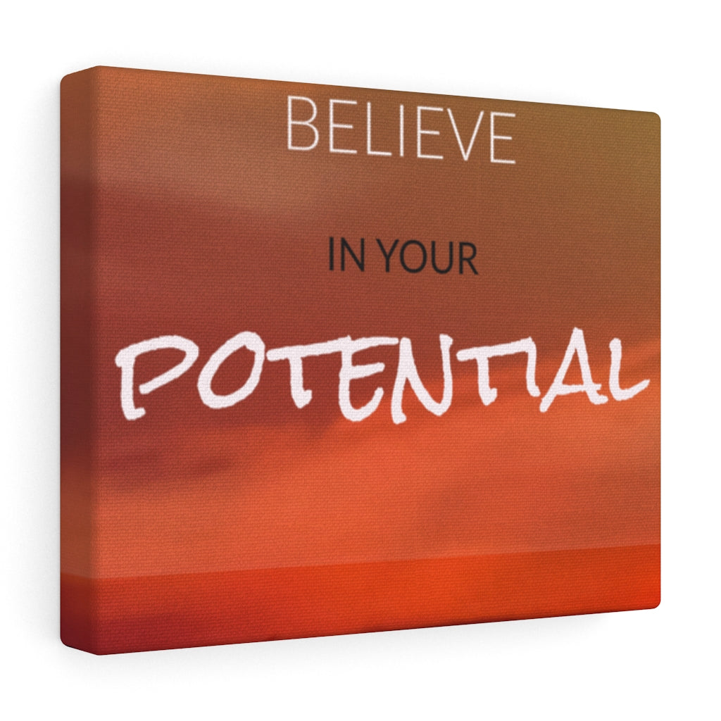 Scripture Walls Inspirational Wall Art Believe In Your Potential Motivational Print Ready to Hang Artwork Unframed-Express Your Love Gifts