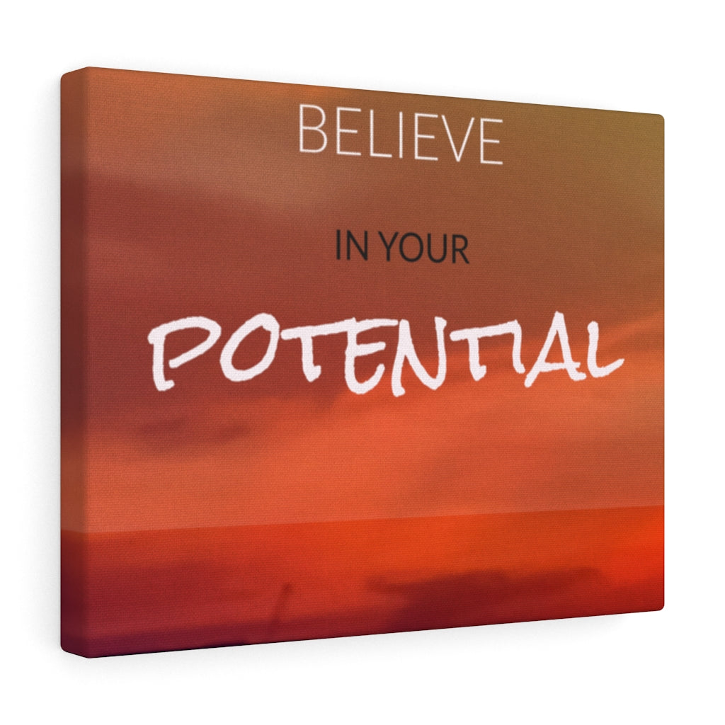 Scripture Walls Inspirational Wall Art Believe In Your Potential Motivational Print Ready to Hang Artwork Unframed-Express Your Love Gifts