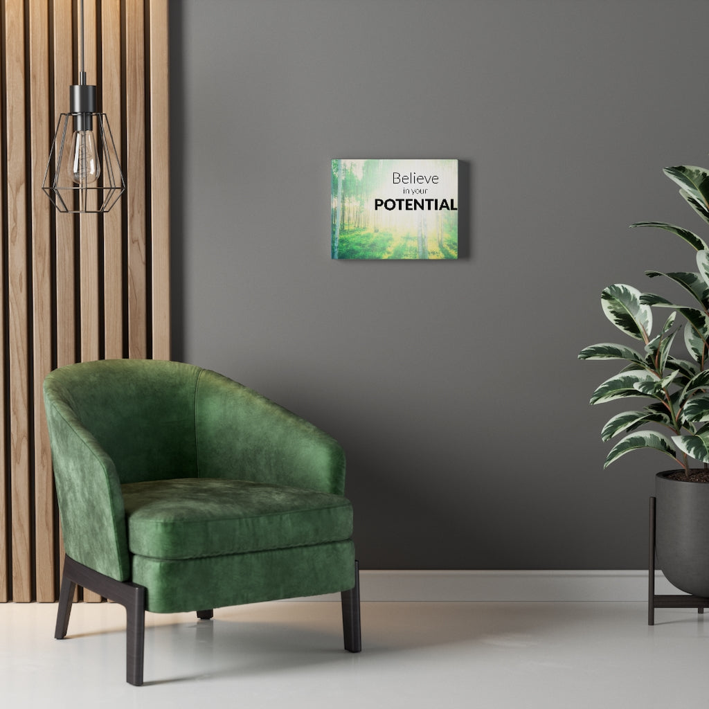 Scripture Walls Inspirational Wall Art Believe In Your Potential Wall Art Motivational Motto Inspiring Prints Artwork Decor Ready to Hang Unframed-Express Your Love Gifts