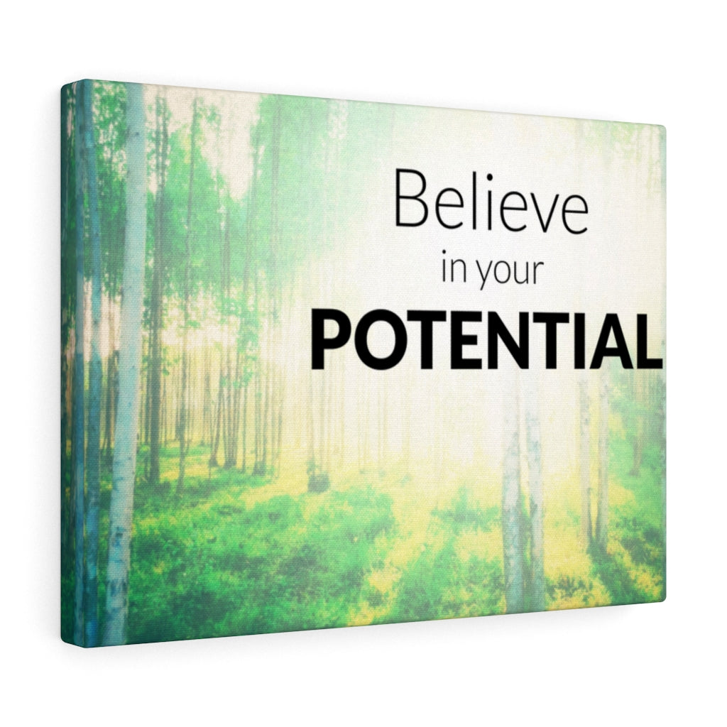 Scripture Walls Inspirational Wall Art Believe In Your Potential Wall Art Motivational Motto Inspiring Prints Artwork Decor Ready to Hang Unframed-Express Your Love Gifts
