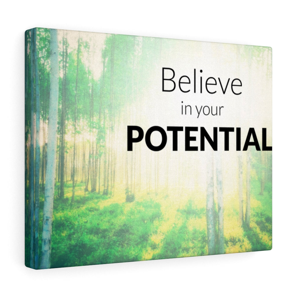 Scripture Walls Inspirational Wall Art Believe In Your Potential Wall Art Motivational Motto Inspiring Prints Artwork Decor Ready to Hang Unframed-Express Your Love Gifts