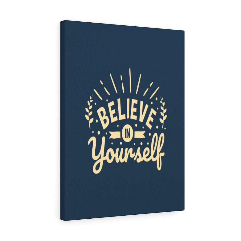 Scripture Walls Inspirational Wall Art Believe In Yourself Blue Wall Art Motivation Wall Decor for Home Office Gym Inspiring Success Quote Print Ready to Hang Unframed-Express Your Love Gifts