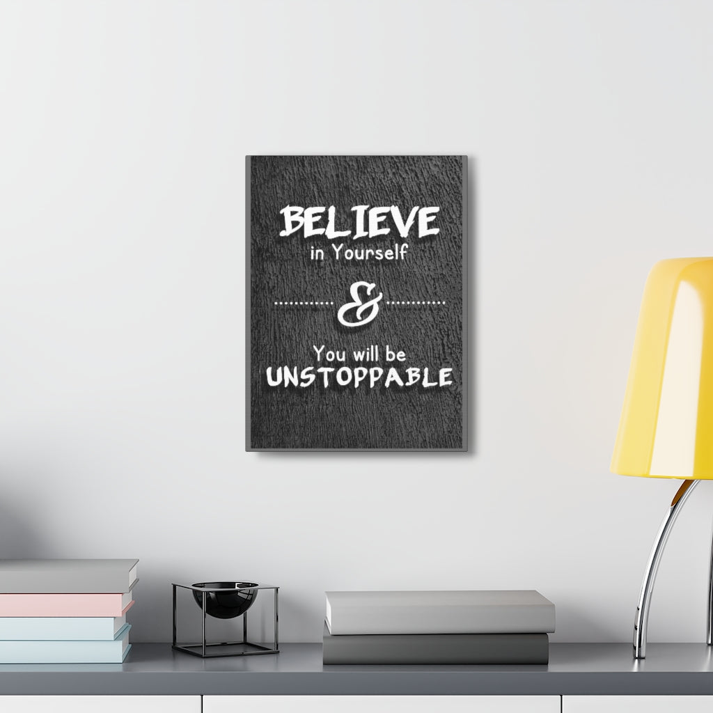 Scripture Walls Inspirational Wall Art Believe In Yourself Motivation Wall Decor for Home Office Gym Inspiring Success Quote Print Ready to Hang Unframed-Express Your Love Gifts