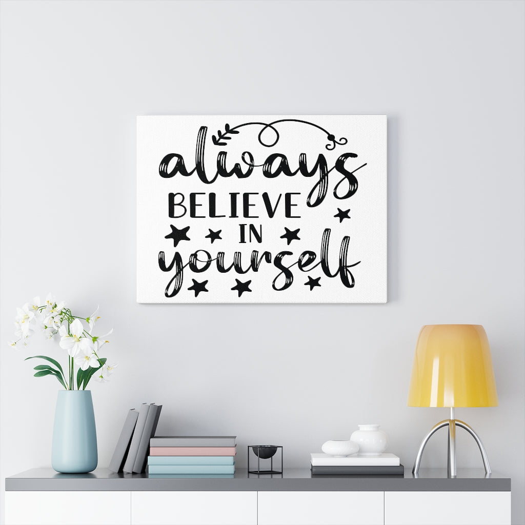 Scripture Walls Inspirational Wall Art Believe In Yourself Wall Art Motivation Wall Decor for Home Office Gym Inspiring Success Quote Print Ready to Hang Unframed-Express Your Love Gifts