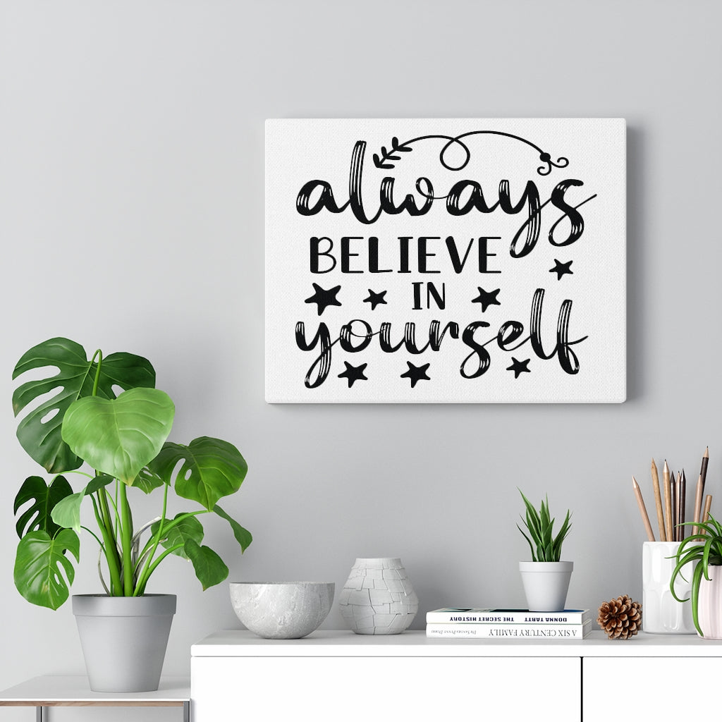 Scripture Walls Inspirational Wall Art Believe In Yourself Wall Art Motivation Wall Decor for Home Office Gym Inspiring Success Quote Print Ready to Hang Unframed-Express Your Love Gifts