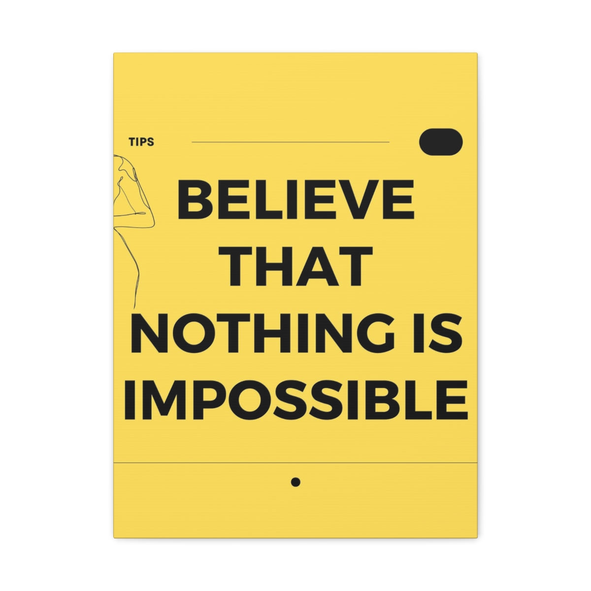 Scripture Walls Inspirational Wall Art Believe That Nothing Is Impossible Matthew 19:26 Motivation Wall Decor for Home Office Gym Inspiring Success Quote Print Ready to Hang Unframed-Express Your Love Gifts