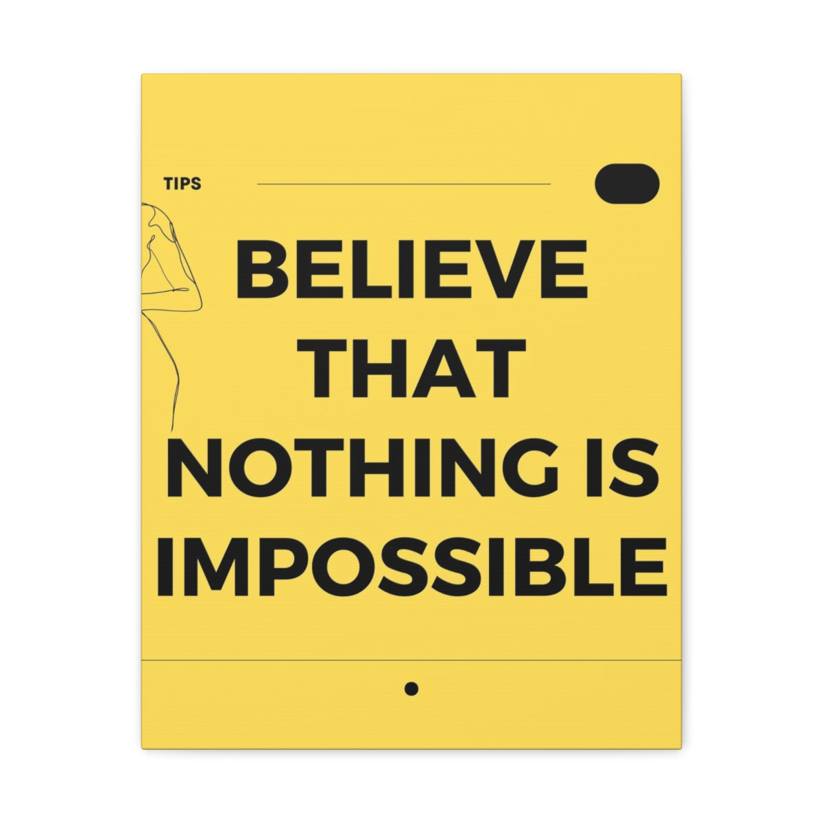 Scripture Walls Inspirational Wall Art Believe That Nothing Is Impossible Matthew 19:26 Motivation Wall Decor for Home Office Gym Inspiring Success Quote Print Ready to Hang Unframed-Express Your Love Gifts