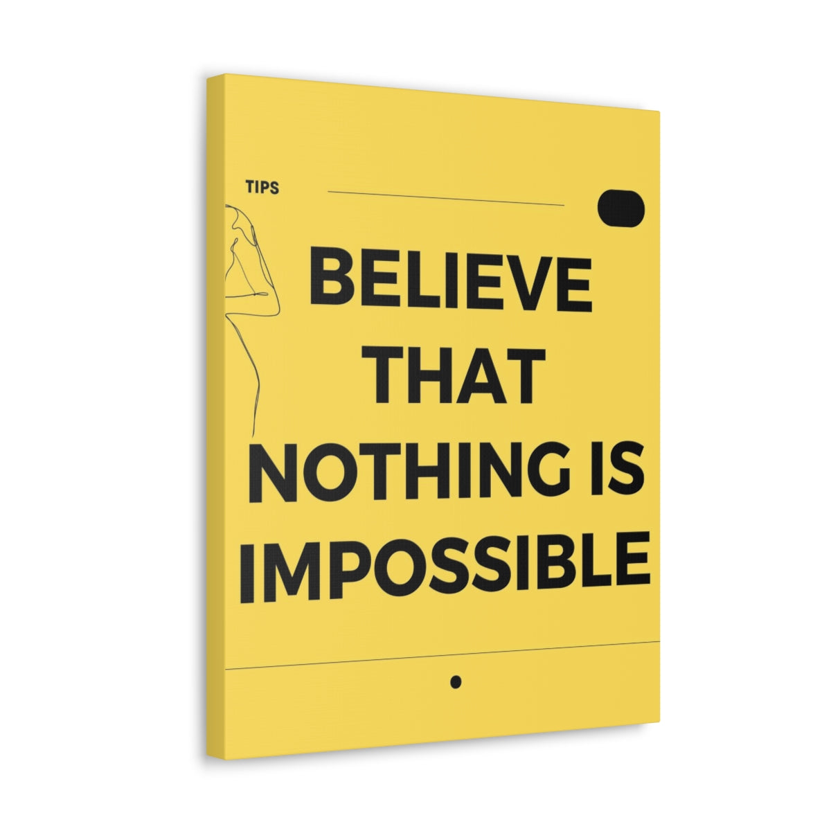Scripture Walls Inspirational Wall Art Believe That Nothing Is Impossible Matthew 19:26 Motivation Wall Decor for Home Office Gym Inspiring Success Quote Print Ready to Hang Unframed-Express Your Love Gifts