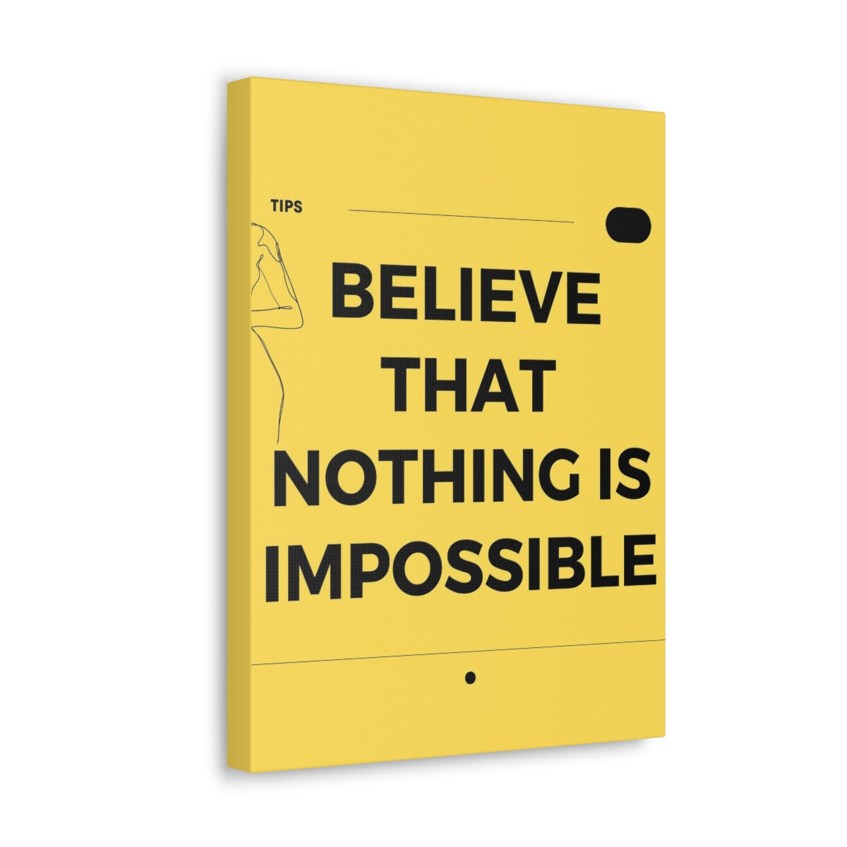 Scripture Walls Inspirational Wall Art Believe That Nothing Is Impossible Matthew 19:26 Motivation Wall Decor for Home Office Gym Inspiring Success Quote Print Ready to Hang Unframed-Express Your Love Gifts