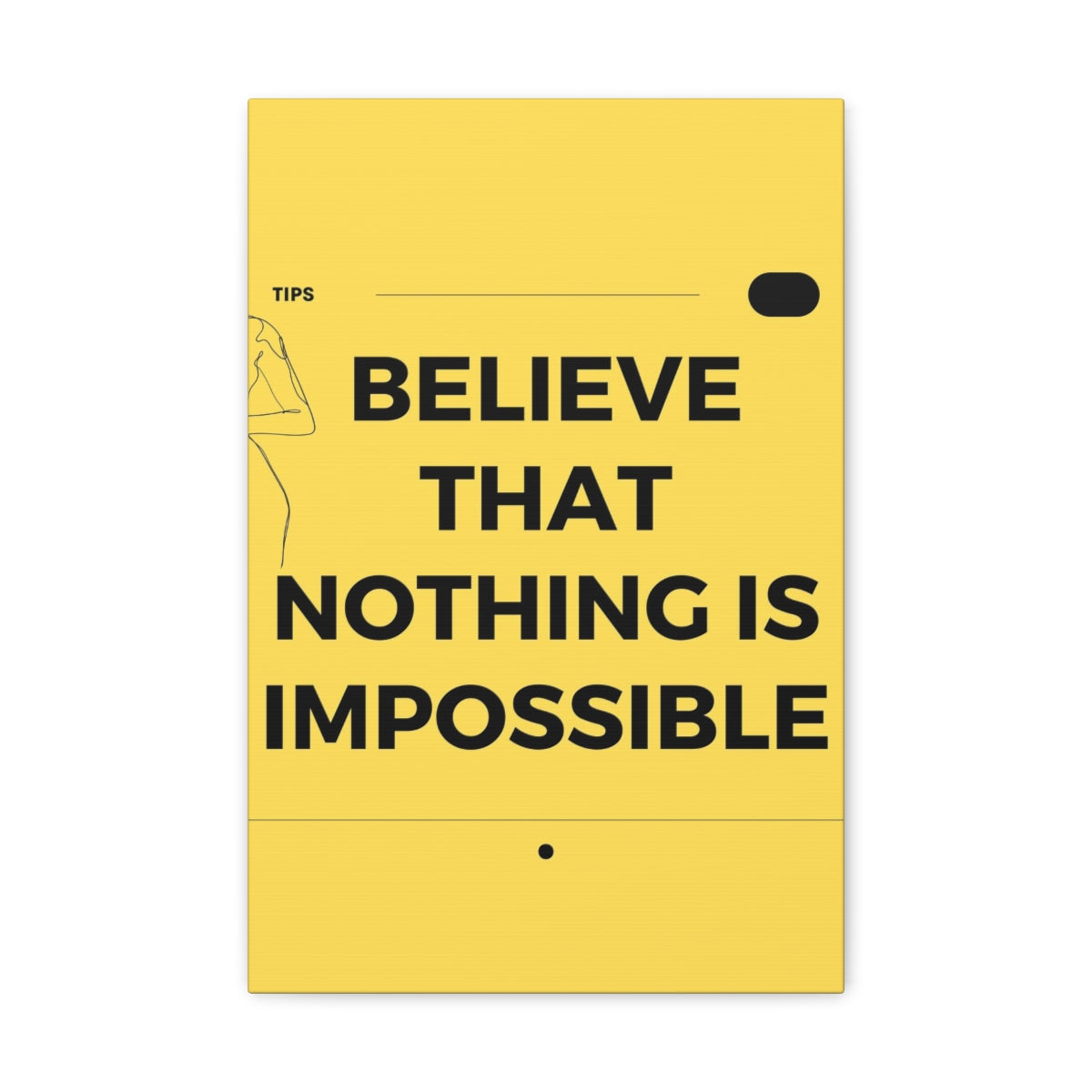 Scripture Walls Inspirational Wall Art Believe That Nothing Is Impossible Matthew 19:26 Motivation Wall Decor for Home Office Gym Inspiring Success Quote Print Ready to Hang Unframed-Express Your Love Gifts