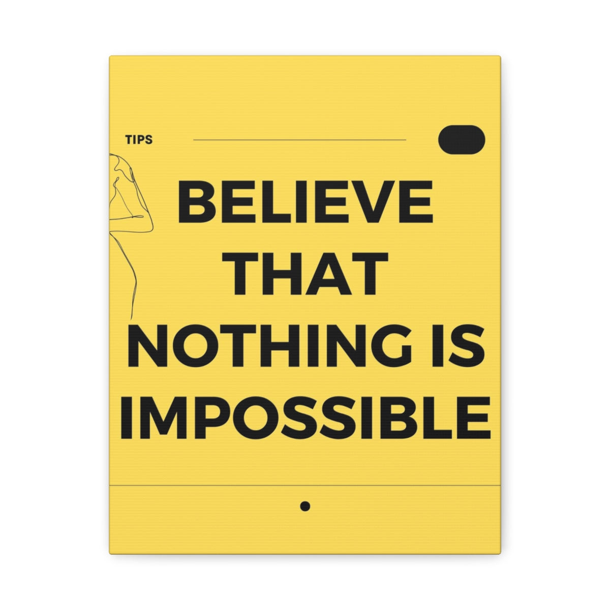 Scripture Walls Inspirational Wall Art Believe That Nothing Is Impossible Matthew 19:26 Motivation Wall Decor for Home Office Gym Inspiring Success Quote Print Ready to Hang Unframed-Express Your Love Gifts