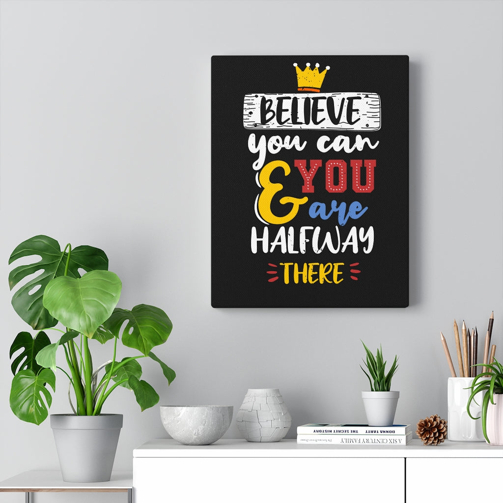 Scripture Walls Inspirational Wall Art Believe You Can Colors Wall Art Motivational Motto Inspiring Prints Artwork Decor Ready to Hang Unframed-Express Your Love Gifts
