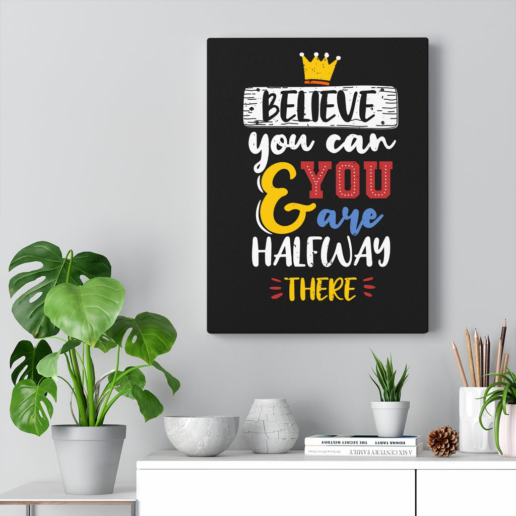 Scripture Walls Inspirational Wall Art Believe You Can Colors Wall Art Motivational Motto Inspiring Prints Artwork Decor Ready to Hang Unframed-Express Your Love Gifts