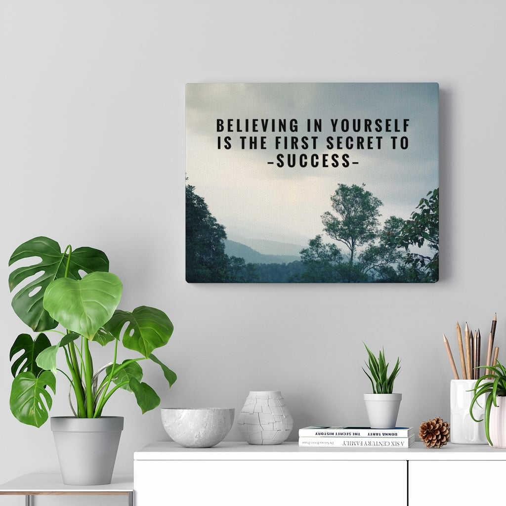 Scripture Walls Inspirational Wall Art Believing in Yourself Secret to Success Motivational Print Ready to Hang Artwork Unframed-Express Your Love Gifts