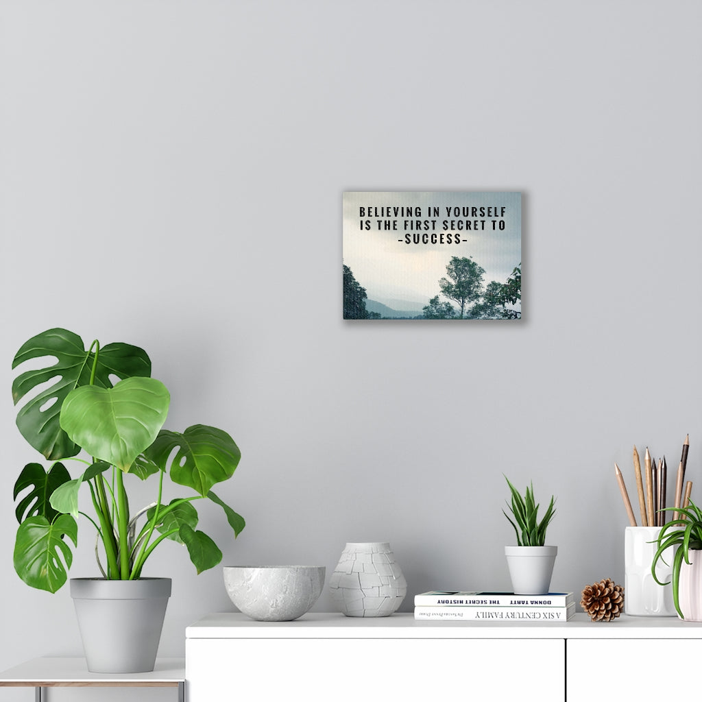Scripture Walls Inspirational Wall Art Believing in Yourself Secret to Success Motivational Print Ready to Hang Artwork Unframed-Express Your Love Gifts