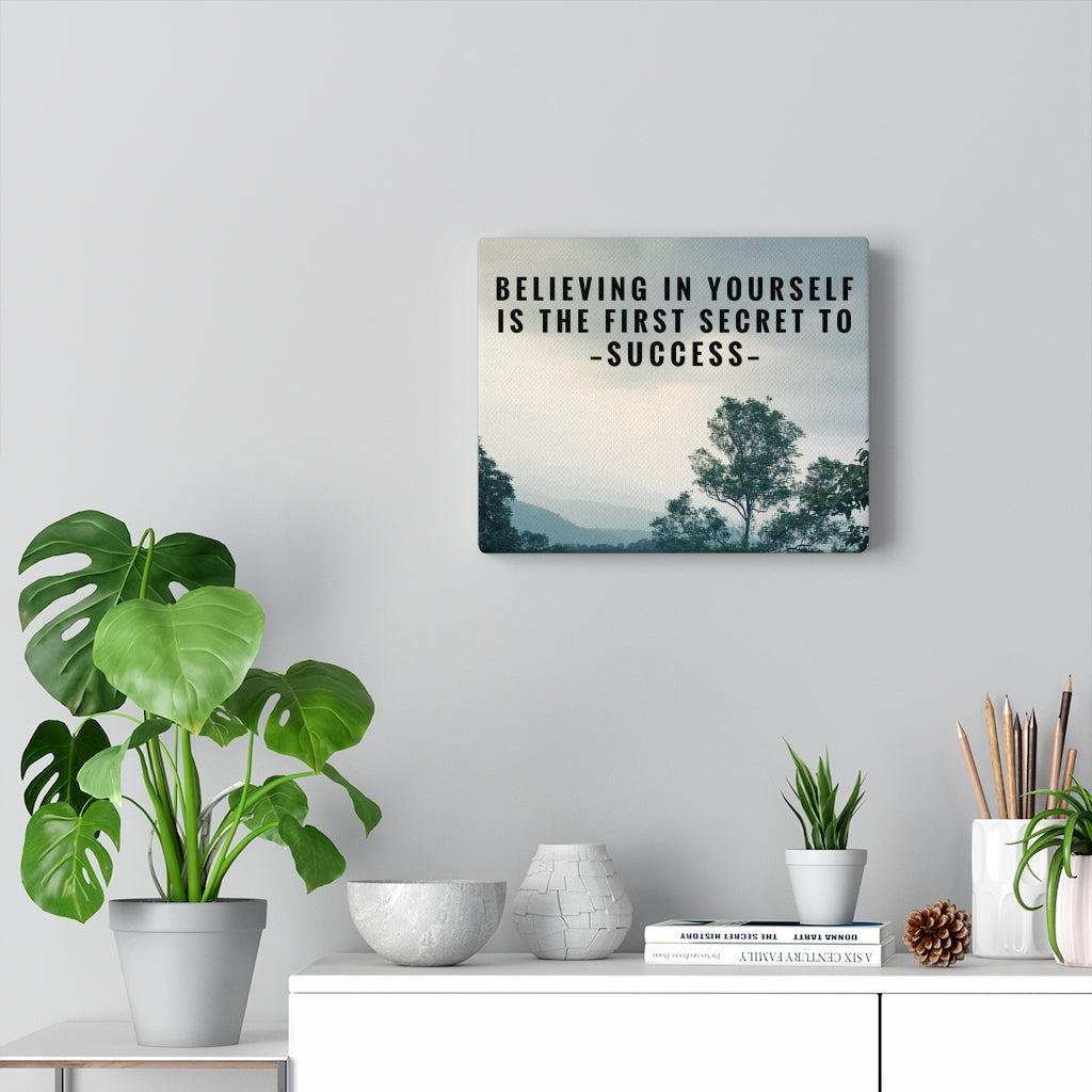 Scripture Walls Inspirational Wall Art Believing in Yourself Secret to Success Motivational Print Ready to Hang Artwork Unframed-Express Your Love Gifts