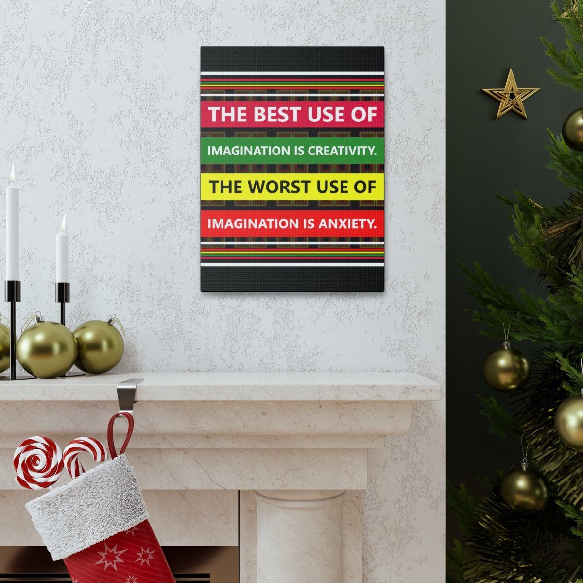 Scripture Walls Inspirational Wall Art Best Imagination Is Creativity Motivation Wall Decor for Home Office Gym Inspiring Success Quote Print Ready to Hang Unframed-Express Your Love Gifts