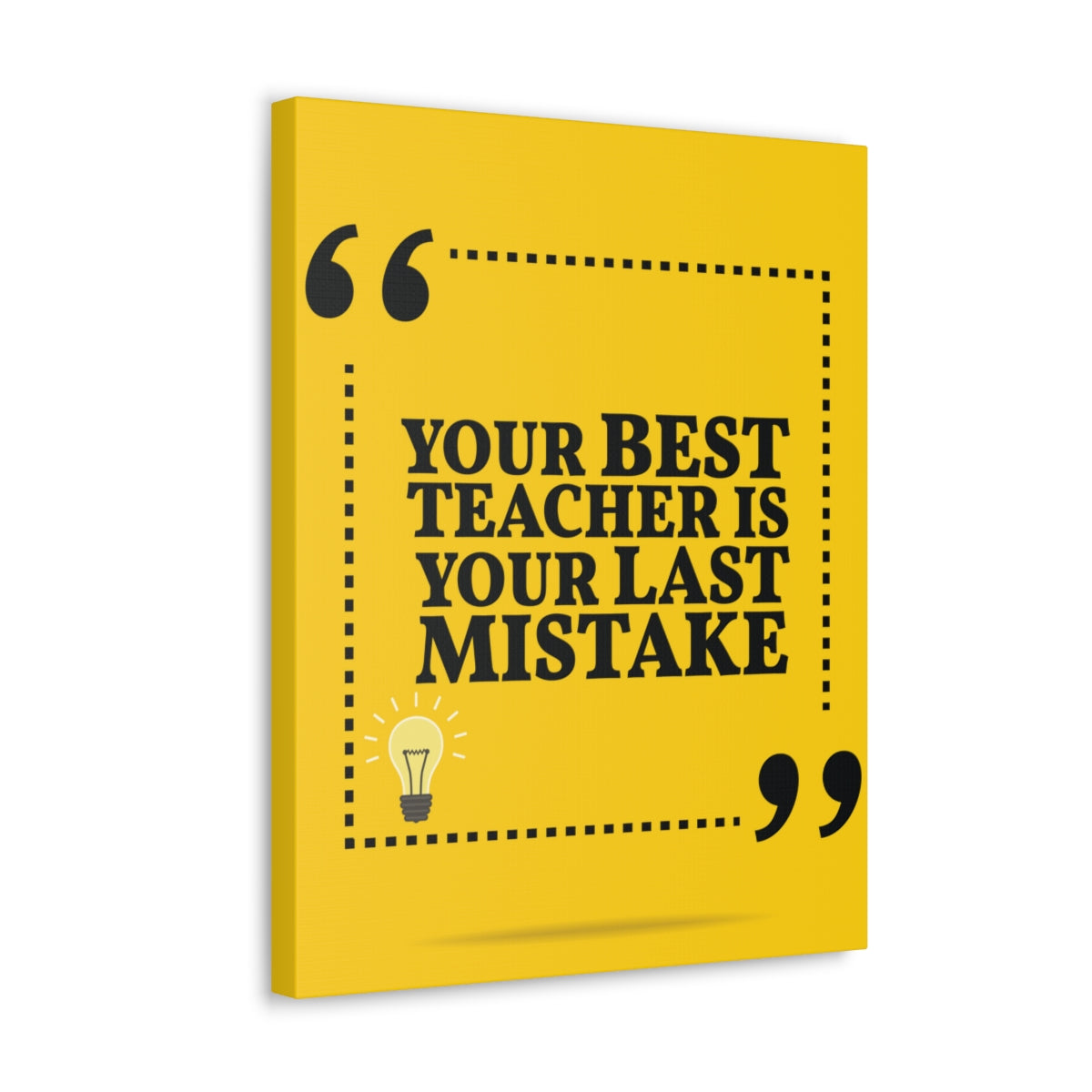 Scripture Walls Inspirational Wall Art Best Teacher Is Your Mistake Motivation Wall Decor for Home Office Gym Inspiring Success Quote Print Ready to Hang Unframed-Express Your Love Gifts