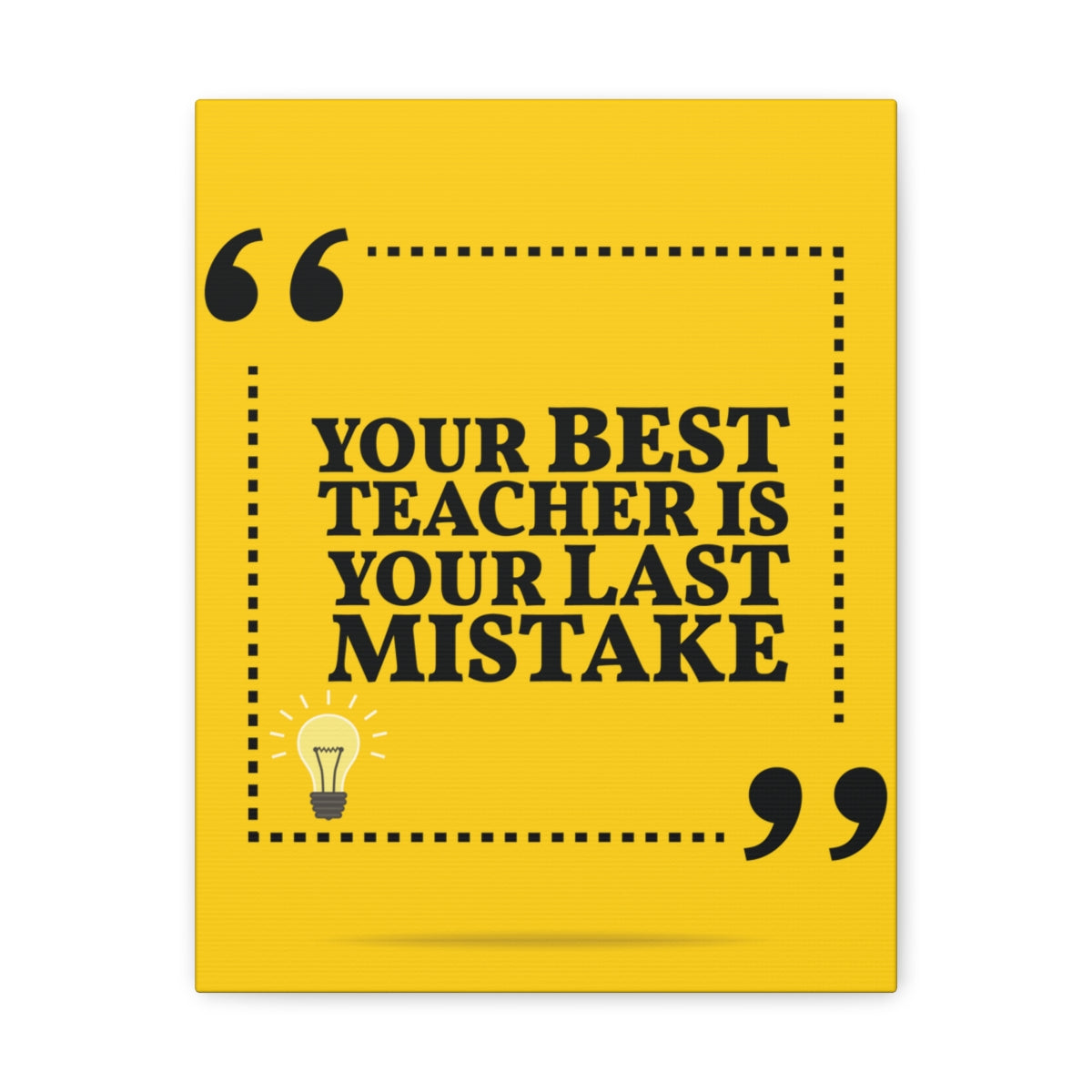 Scripture Walls Inspirational Wall Art Best Teacher Is Your Mistake Motivation Wall Decor for Home Office Gym Inspiring Success Quote Print Ready to Hang Unframed-Express Your Love Gifts