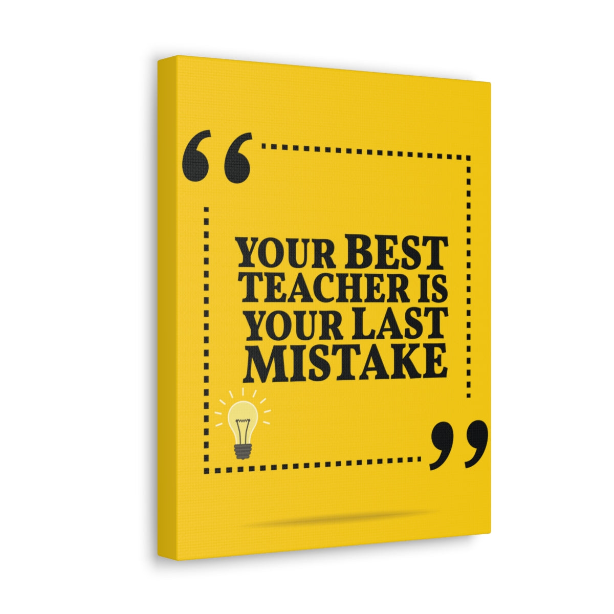 Scripture Walls Inspirational Wall Art Best Teacher Is Your Mistake Motivation Wall Decor for Home Office Gym Inspiring Success Quote Print Ready to Hang Unframed-Express Your Love Gifts