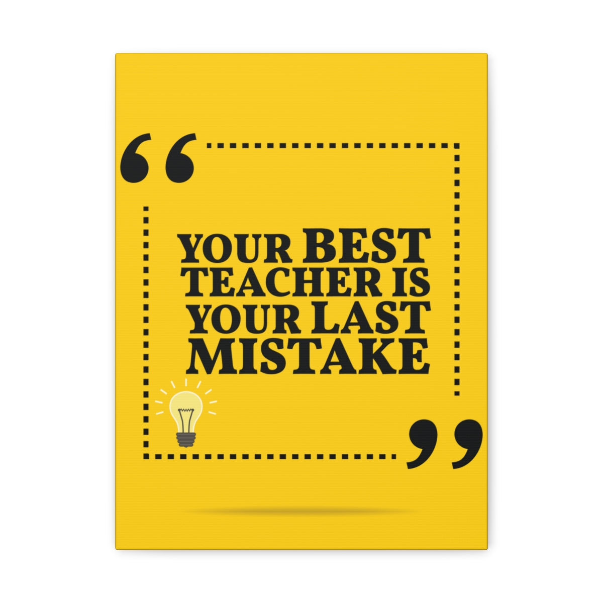 Scripture Walls Inspirational Wall Art Best Teacher Is Your Mistake Motivation Wall Decor for Home Office Gym Inspiring Success Quote Print Ready to Hang Unframed-Express Your Love Gifts