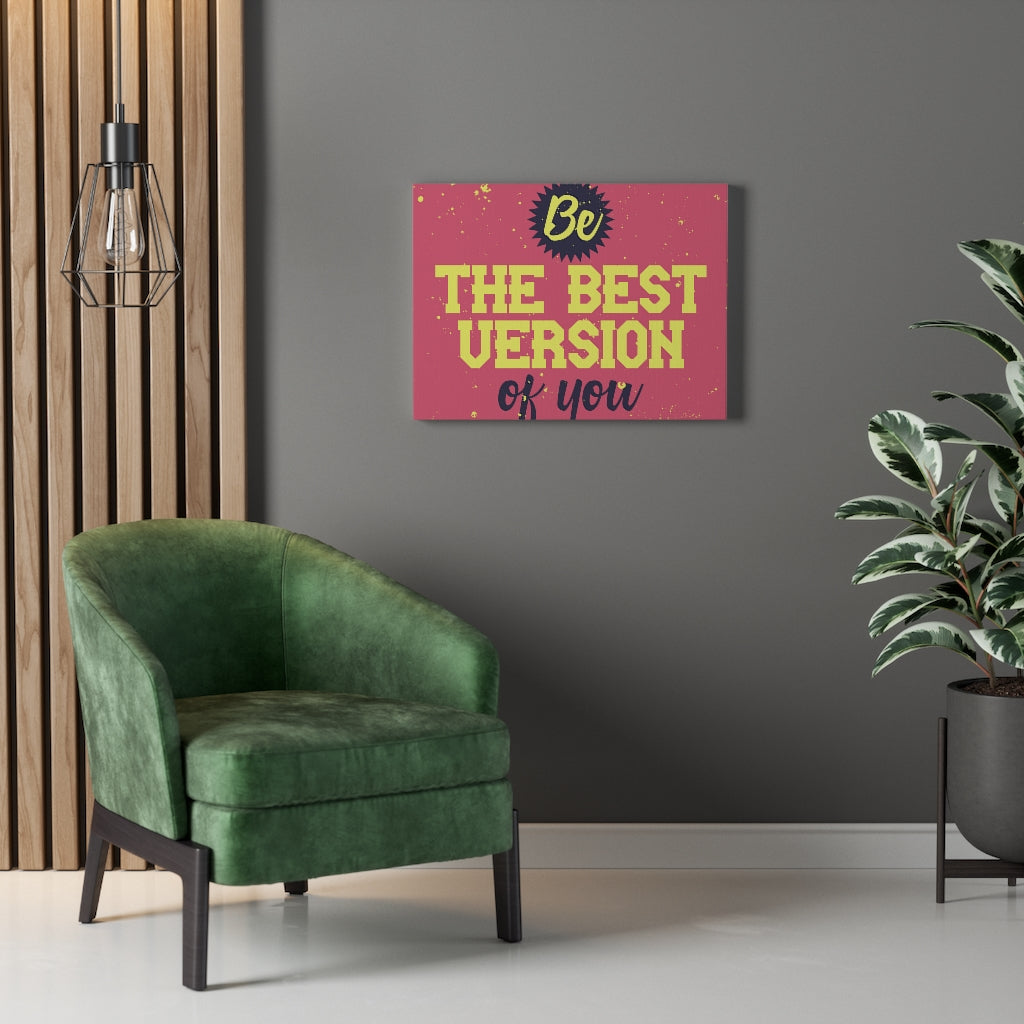 Scripture Walls Inspirational Wall Art Best Version Of You Wall Art Motivational Motto Inspiring Prints Artwork Decor Ready to Hang Unframed-Express Your Love Gifts