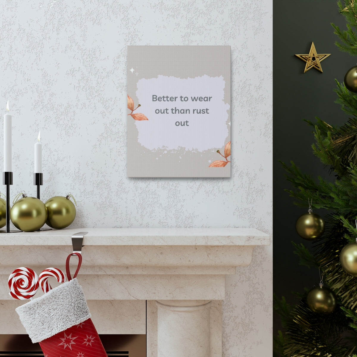 Scripture Walls Inspirational Wall Art Better To Wear Out Motivation Wall Decor for Home Office Gym Inspiring Success Quote Print Ready to Hang Unframed-Express Your Love Gifts