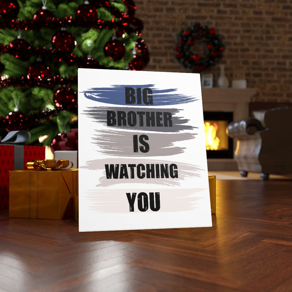 Scripture Walls Inspirational Wall Art Big Brother Is Watching You Wall Art Motivation Wall Decor for Home Office Gym Inspiring Success Quote Print Ready to Hang Unframed-Express Your Love Gifts