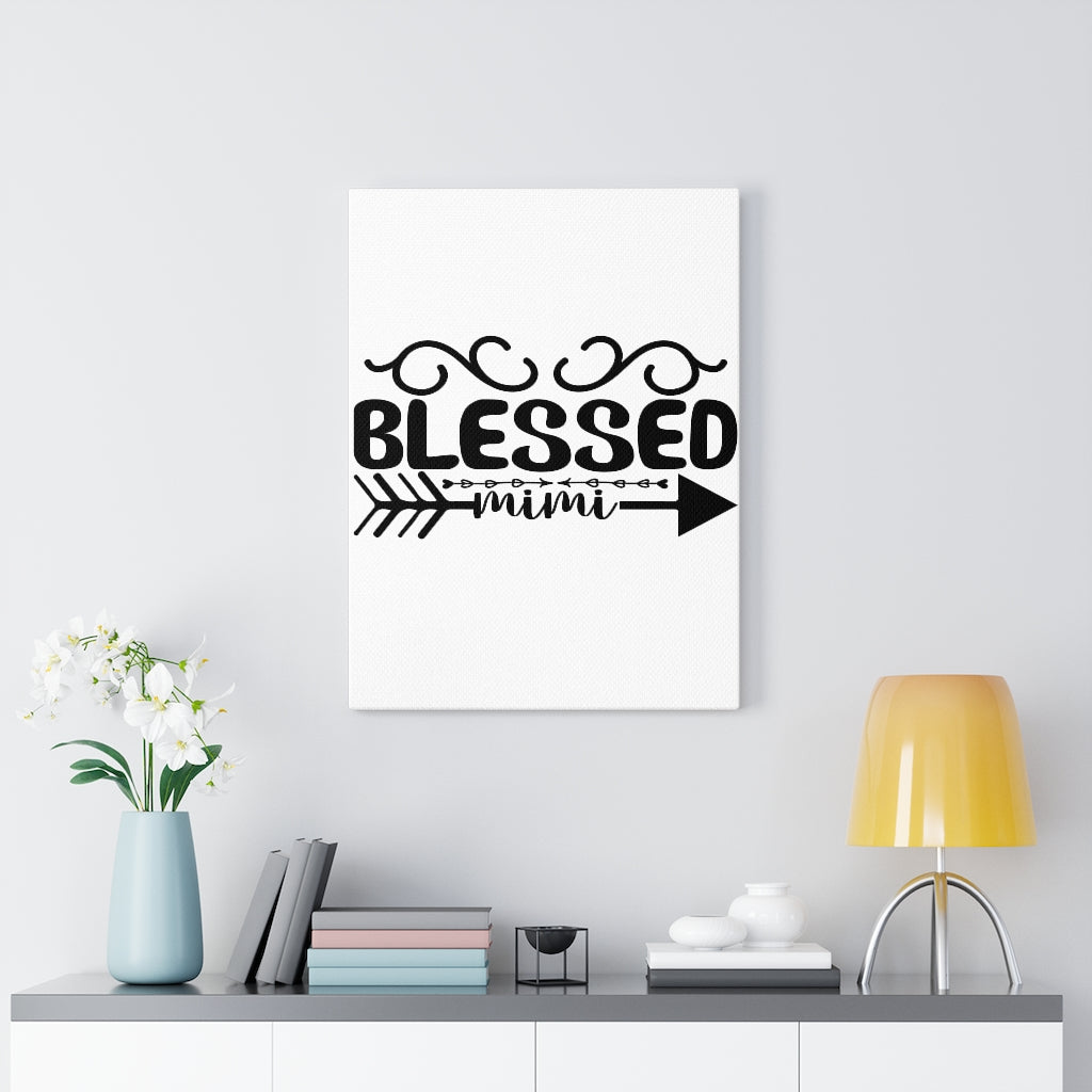 Scripture Walls Inspirational Wall Art Blessed Mimi Arrow Wall Art Motivation Wall Decor for Home Office Gym Inspiring Success Quote Print Ready to Hang Unframed-Express Your Love Gifts