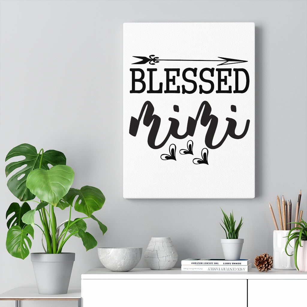 Scripture Walls Inspirational Wall Art Blessed Mimi Wall Art Motivation Wall Decor for Home Office Gym Inspiring Success Quote Print Ready to Hang Unframed-Express Your Love Gifts