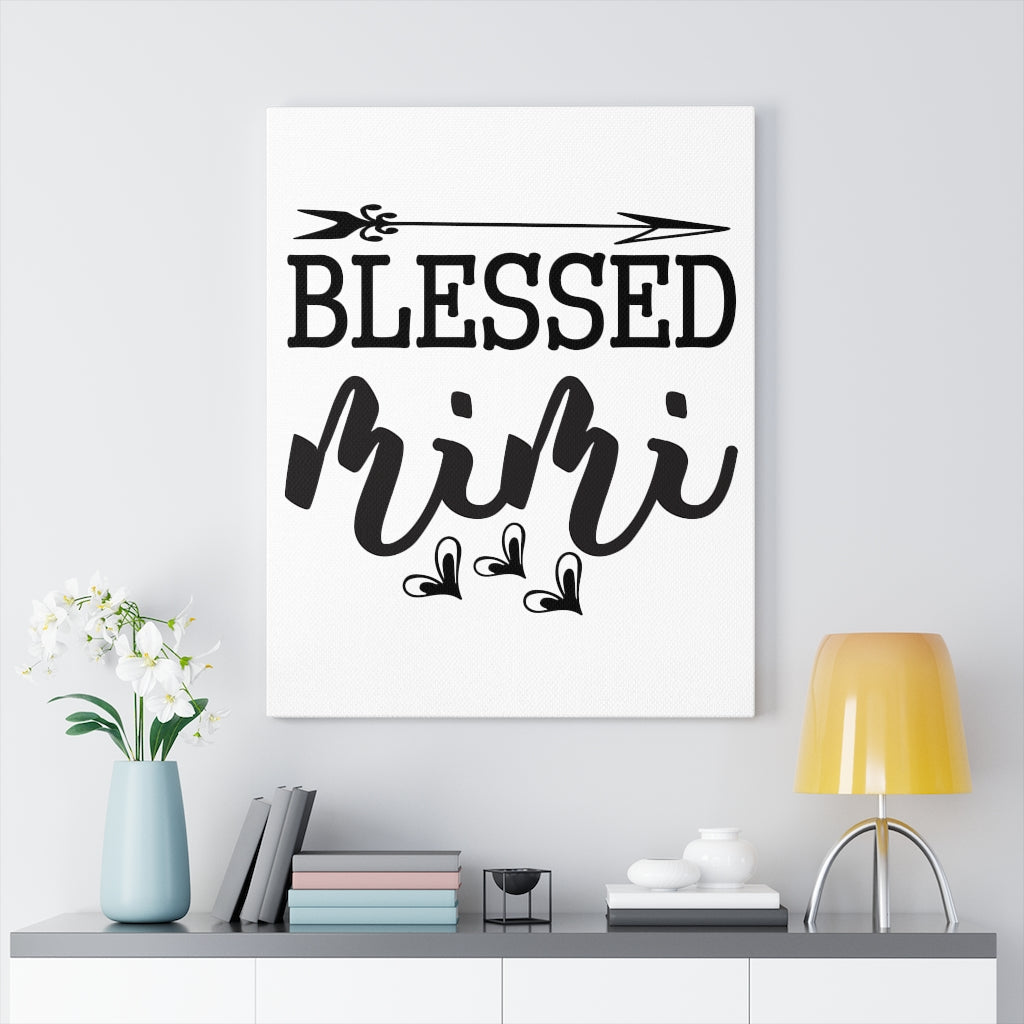 Scripture Walls Inspirational Wall Art Blessed Mimi Wall Art Motivation Wall Decor for Home Office Gym Inspiring Success Quote Print Ready to Hang Unframed-Express Your Love Gifts