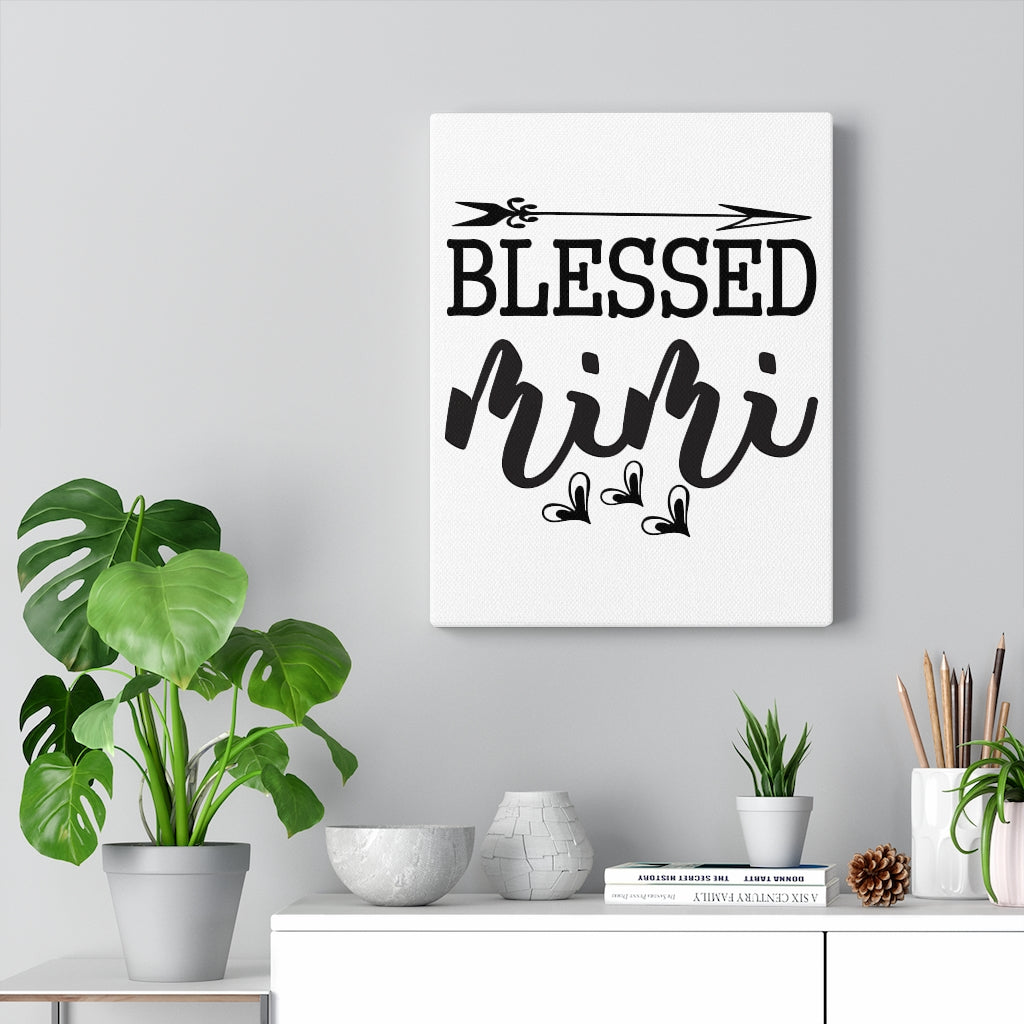 Scripture Walls Inspirational Wall Art Blessed Mimi Wall Art Motivation Wall Decor for Home Office Gym Inspiring Success Quote Print Ready to Hang Unframed-Express Your Love Gifts