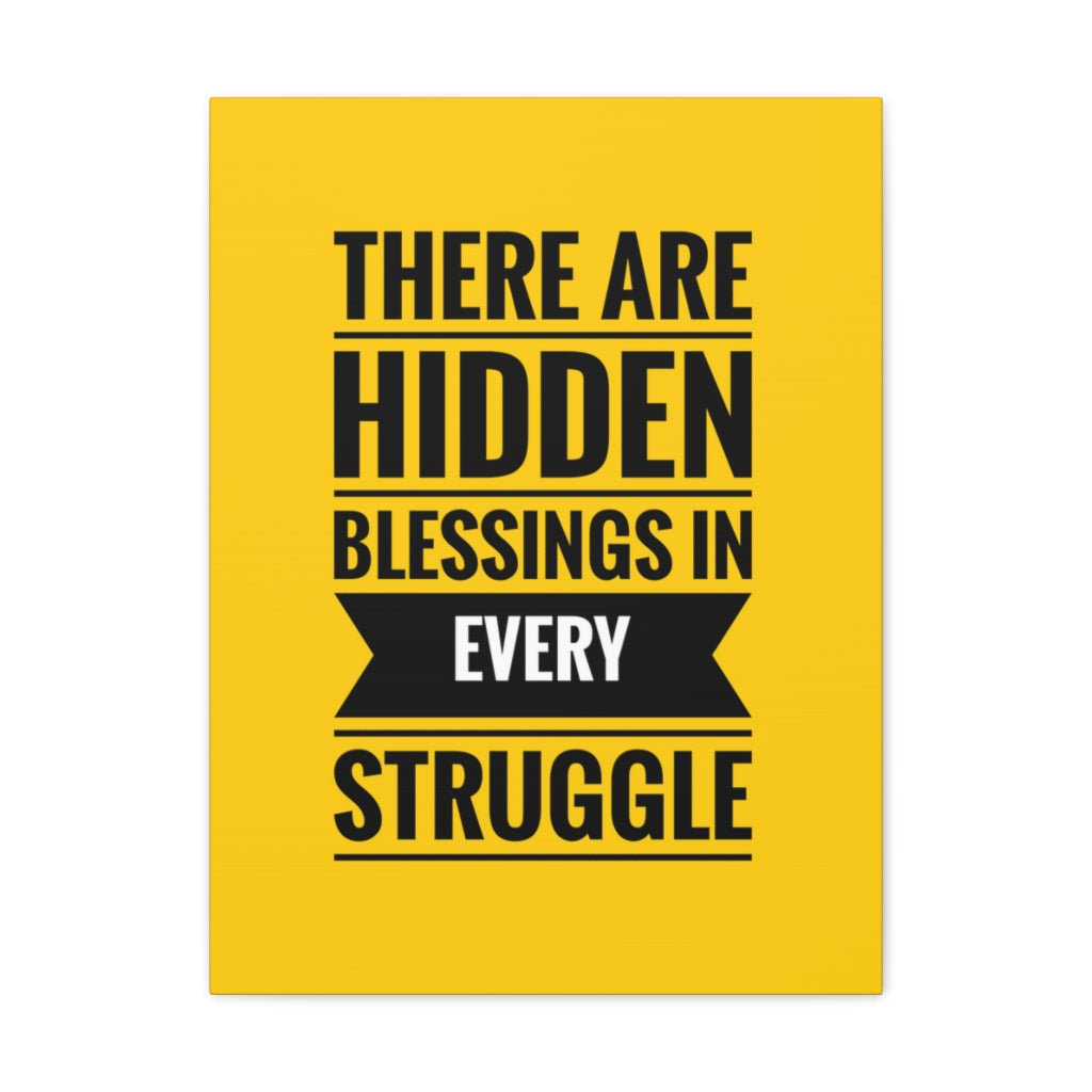 Scripture Walls Inspirational Wall Art Blessings In Every Struggle Motivation Wall Decor for Home Office Gym Inspiring Success Quote Print Ready to Hang Unframed-Express Your Love Gifts