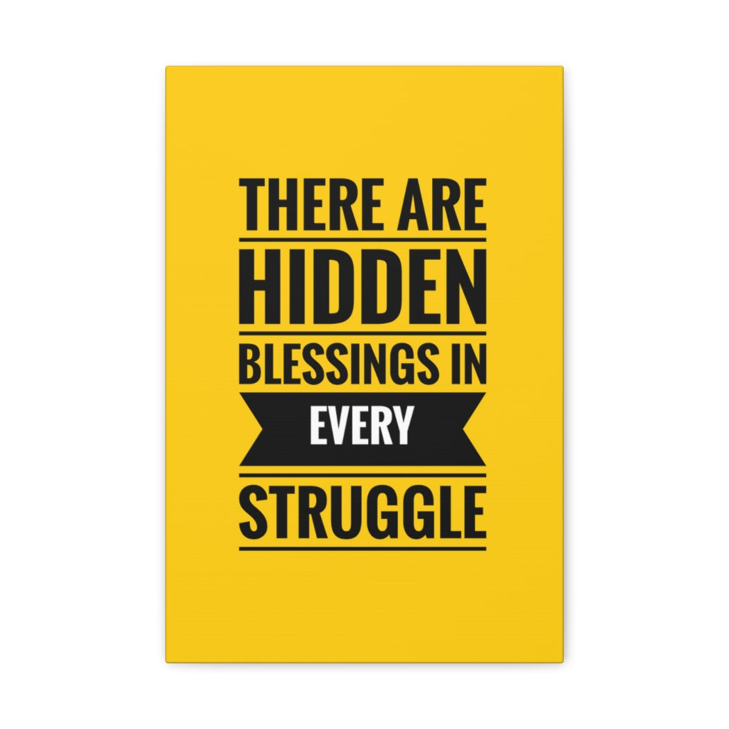 Scripture Walls Inspirational Wall Art Blessings In Every Struggle Motivation Wall Decor for Home Office Gym Inspiring Success Quote Print Ready to Hang Unframed-Express Your Love Gifts